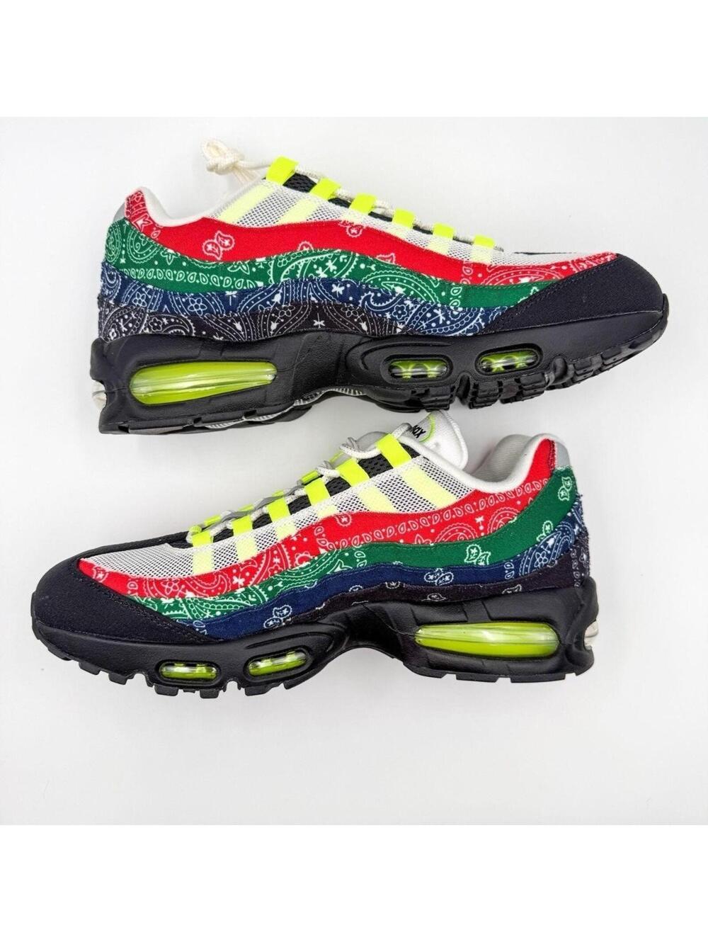 Nike Air Max 95 OG Paisley Neon Big Bubble Running Sneakers Mens Size 12 NWT - Picture 5 of 8